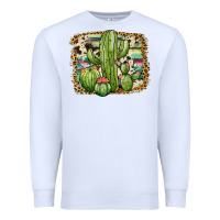 White serape cowhide cactus Premium Sweatshirt - JahusDesignShop
