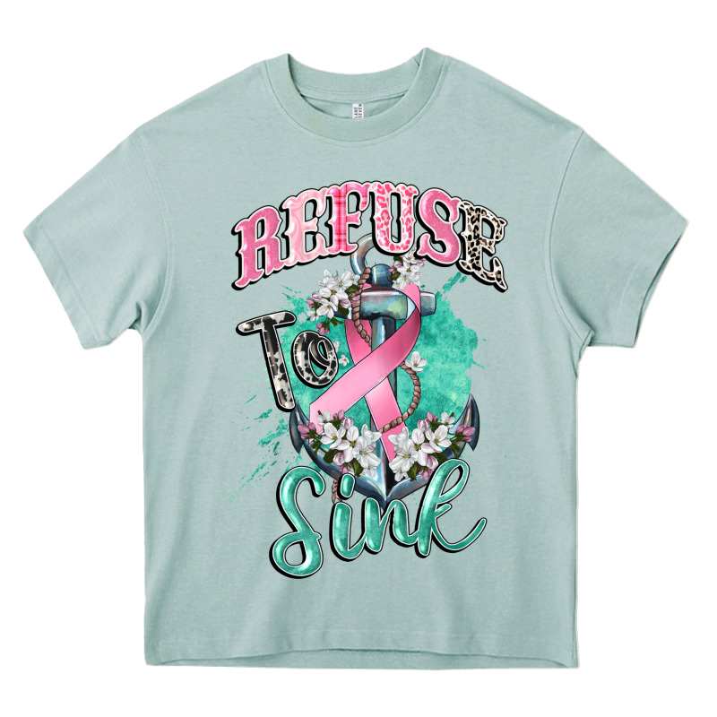 Refuse To Sink Cancer Heavy Core Tee by CowGirlArtShop | Teevron