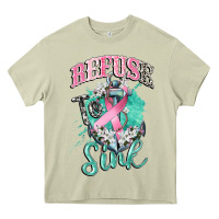 Mossy refuse to sink cancer Heavy Core Tee - CowGirlArtShop
