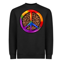 Black peace sign pride Heavyweight Sweatshirt - JahusDesignShop