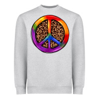 Heather Grey peace sign pride Heavyweight Sweatshirt - JahusDesignShop
