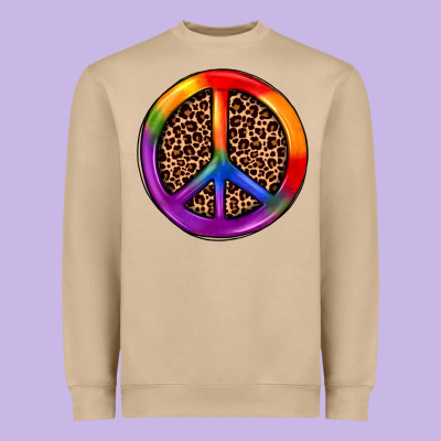 Peace Sign Pride Heavyweight Sweatshirt Designed By Jahusdesignshop