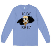 Colony Blue I Beleive I Can Fly, Dog, Long Sleeve Tee - Bettercallsaul