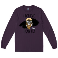 Plum I Beleive I Can Fly, Dog, Long Sleeve Tee - Bettercallsaul