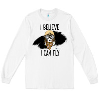 White I Beleive I Can Fly, Dog, Long Sleeve Tee - Bettercallsaul