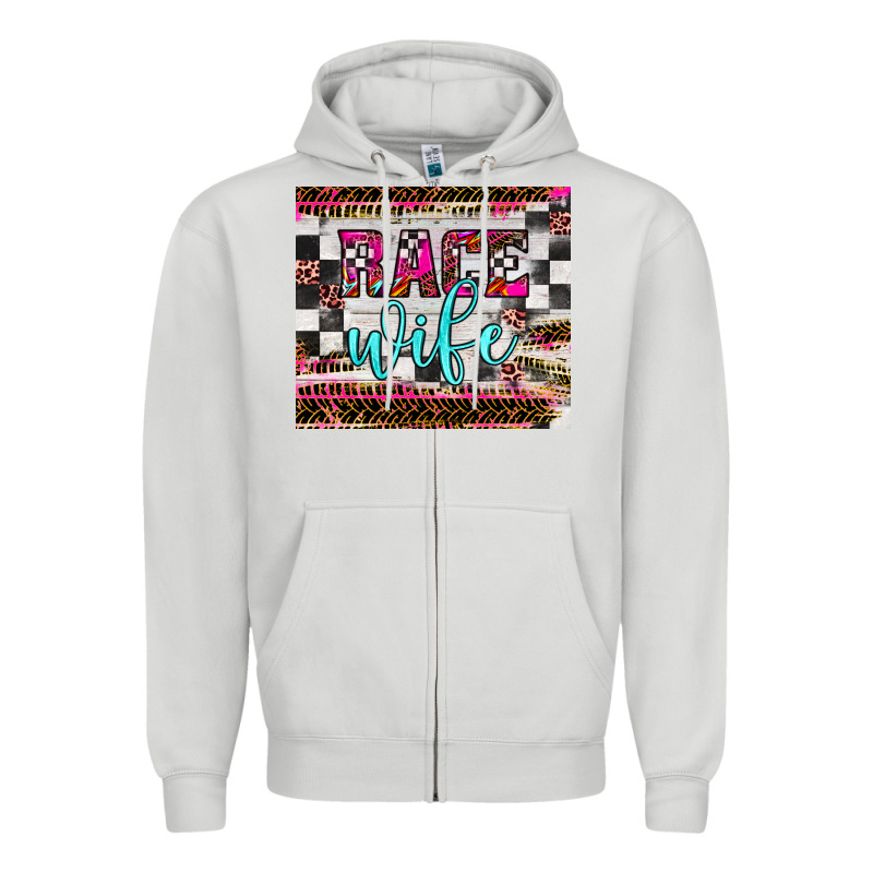 Race Wife Zipper Hoodie by JahusDesignShop | Teevron