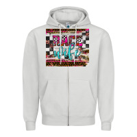 Dove Grey race wife Zipper Hoodie - JahusDesignShop