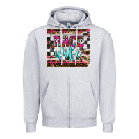 Heather Grey race wife Zipper Hoodie - JahusDesignShop