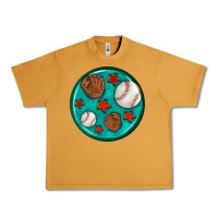 Peanut Butter baseball with sunflower round earrings Urban Heavy Tee - BundleAndBundleShop
