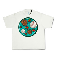 Pistachio baseball with sunflower round earrings Urban Heavy Tee - BundleAndBundleShop