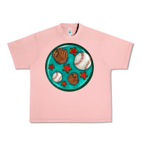 Salmon baseball with sunflower round earrings Urban Heavy Tee - BundleAndBundleShop