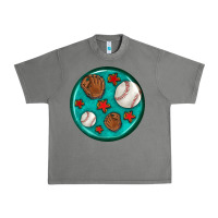 Tornado baseball with sunflower round earrings Urban Heavy Tee - BundleAndBundleShop