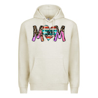 Oatmeal Heather girl mom Premium Hoodie - CowhideDigitalArt