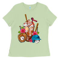 Matcha Baseball Frappe Ladies Tee - FaDigitalArtStudio