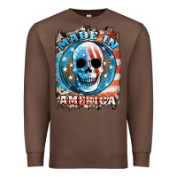 Chestnut made in america skull Premium Sweatshirt - JahusDesignShop