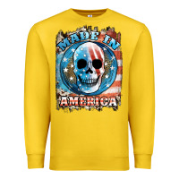 Lemon made in america skull Premium Sweatshirt - JahusDesignShop