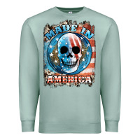Seafoam made in america skull Premium Sweatshirt - JahusDesignShop