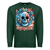 Sports Green made in america skull Premium Sweatshirt - JahusDesignShop