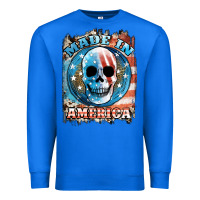 True Royal made in america skull Premium Sweatshirt - JahusDesignShop