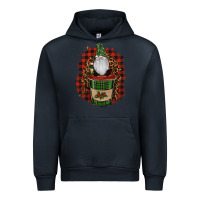 Navy Gnomes With Coffee Christmas Urban Hoodie - RanaPortraitStore