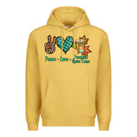 Antique Gold peace love pumpkin spice latte Premium Hoodie - Jasminsmagicworld