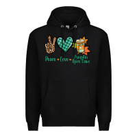 Black peace love pumpkin spice latte Premium Hoodie - Jasminsmagicworld