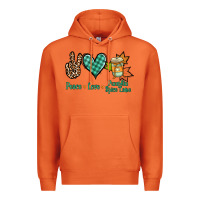 Carrot peace love pumpkin spice latte Premium Hoodie - Jasminsmagicworld