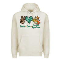 Oatmeal Heather peace love pumpkin spice latte Premium Hoodie - Jasminsmagicworld