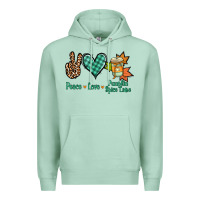 Seafoam peace love pumpkin spice latte Premium Hoodie - Jasminsmagicworld