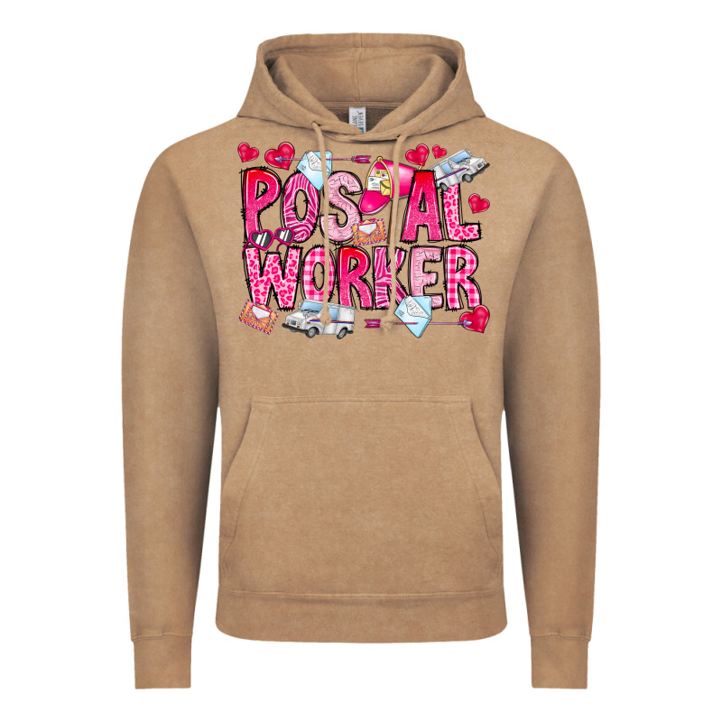 Postal Worker Vintage Hoodie by CowhideDigitalArt | Teevron