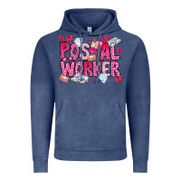 Vintage Denim Postal Worker Vintage Hoodie - CowhideDigitalArt
