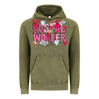 Vintage Olive Postal Worker Vintage Hoodie - CowhideDigitalArt