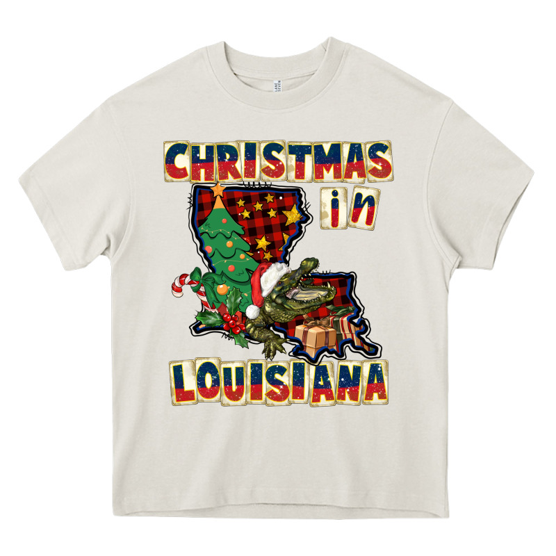 Christmas In Louisiana Heavy Core Tee by CowGirlArtShop | Teevron
