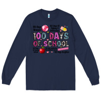 Navy 100 days of school Long Sleeve Tee - LillyAllenDesigns