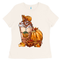 Bone Pumpkin Spice Coffee Ladies Tee - FaDigitalArtStudio