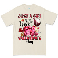 Bone just a girl who loves valentine's day Premium Tee - OliviaCreatesArt