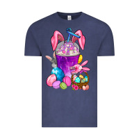 Vintage Denim Easter Coffee Cup Vintage Tee - BundleAndBundleShop
