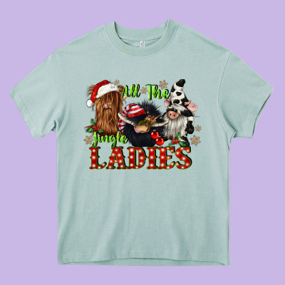 All The Jingle Ladies Heavy Core Tee Designed By Cowgirlartshop