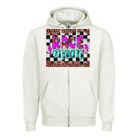 Oatmeal Heather race mom Zipper Hoodie - JahusDesignShop