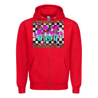 Red race mom Zipper Hoodie - JahusDesignShop