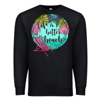 Black life is better at the beach Premium Sweatshirt - JahusDesignShop