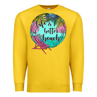 Lemon life is better at the beach Premium Sweatshirt - JahusDesignShop