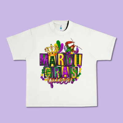 Mardi Gras Queen Urban Heavy Tee Designed By Fadigitalartstudio
