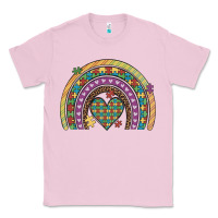 Bubblegum Pink autism awareness heart leopard rainbow Classic Tee - Artiststas