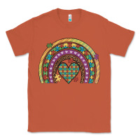 Copper autism awareness heart leopard rainbow Classic Tee - Artiststas