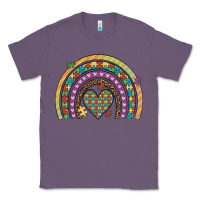 Lavender autism awareness heart leopard rainbow Classic Tee - Artiststas