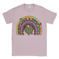 Lilac autism awareness heart leopard rainbow Classic Tee - Artiststas