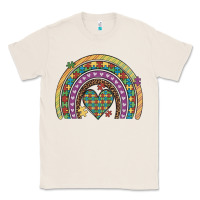 Natural autism awareness heart leopard rainbow Classic Tee - Artiststas