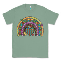 Sage autism awareness heart leopard rainbow Classic Tee - Artiststas