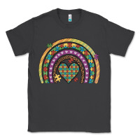 Smoke autism awareness heart leopard rainbow Classic Tee - Artiststas